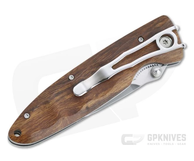 MCusta Classic Wave Satin VG10 Ironwood Liner Lock Folder 18V 4 MCusta Classic Wave Satin VG10 Ironwood Liner Lock Folder 18V - Image 2