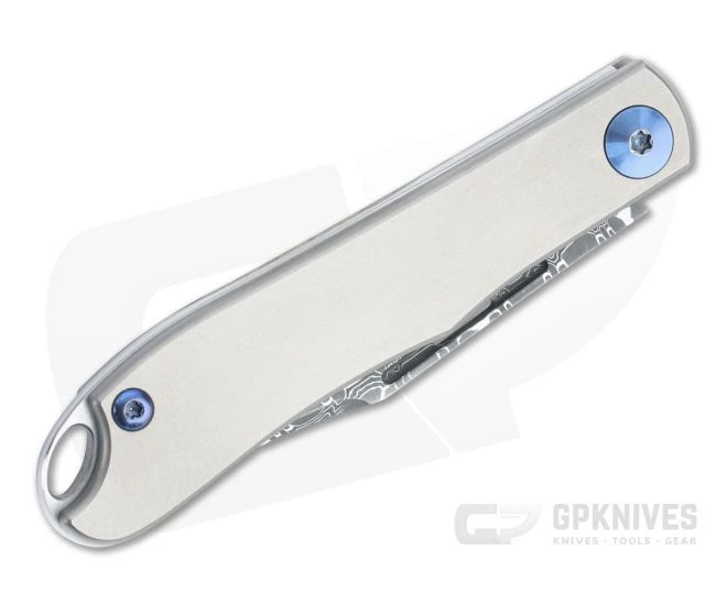 D Rocket Design Mini Lanny's Clip Point Vegas Forge Damascus Titanium Slip Joint Folder 0022 4 D Rocket Design Mini Lanny's Clip Point Vegas Forge Damascus Titanium Slip Joint Folder 0022 - Image 2