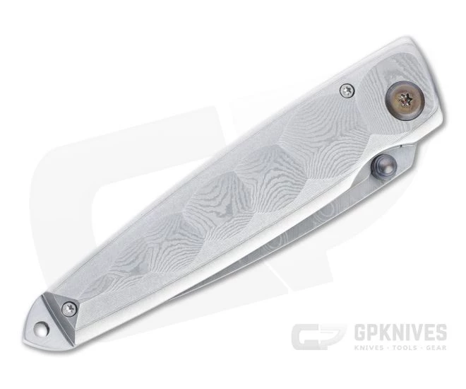 Mcusta Shinra Tsuchi San Mai Damascus Liner Lock Folding Knife 0034D 4 Mcusta Shinra Tsuchi San Mai Damascus Liner Lock Folding Knife 0034D - Image 2