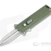 D Rocket Design Tallin Satin M390 Green G10 Single Action CA Legal OTF Automatic -EDC (Every Day Carry) Shop 0047 1 1