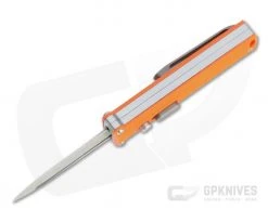 D Rocket Design Tallin Satin M390 Orange G10 Single Action CA Legal OTF Automatic -EDC (Every Day Carry) Shop 0049 3