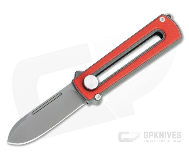 D Rocket Design Zr BarloX Black PVD M390 Red G10 Zirconium Manual OTF Knife 3 D Rocket Design Zr BarloX Black PVD M390 Red G10 Zirconium Manual OTF Knife