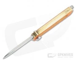 D Rocket Design Al Br BarloX Stonewashed M390 Orange G10 Al Bronze Manual OTF Knife -EDC (Every Day Carry) Shop 0056 3