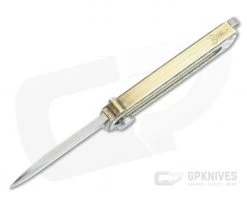 D Rocket Design Al Br BarloX Stonewashed M390 Silver Carbon Fiber Al Bronze Manual OTF Knife -EDC (Every Day Carry) Shop 0058 3