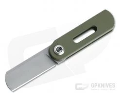 D Rocket Design OvalMoon Blasted AEB-L Smooth OD Green Cerakote Aluminum Swivel Folder 0070