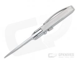 D Rocket Design Harlock Automatic Satin M390 Titanium Button Lock Folder 0075 -EDC (Every Day Carry) Shop 0075 3