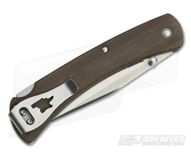 Buck 110 Slim Pro Brown Canvas Micarta S30V Folding Lock Back 0110BRS4 4 Buck 110 Slim Pro Brown Canvas Micarta S30V Folding Lock Back 0110BRS4 - Image 2