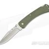 Buck 110 Slim Pro OD Green Canvas Micarta S30V Folding Lock Back 0110ODS4