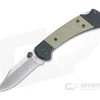 Buck 112 Ranger Sport EDC Satin S30V Black Aluminum Green Micarta Back Lock Folder 0112GRS5 -EDC (Every Day Carry) Shop 0112grs5 1