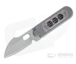 Serge Knife Co. Bean Flipper Mid-Tech Harpoon Acid Washed Nitro-V Copper Window Titanium Slip Joint 012
