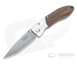 Mcusta Shinra Premium Series Ripple SPG-2 San Mai Desert Ironwood Folder MC-141G