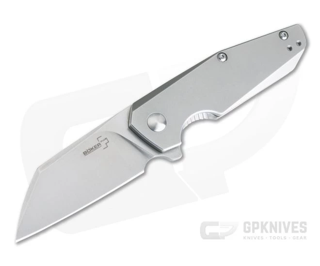 Boker Plus Petit Stainless Steel Frame Lock Flipper D2 01BO083 3 Boker Plus Petit Stainless Steel Frame Lock Flipper D2 01BO083