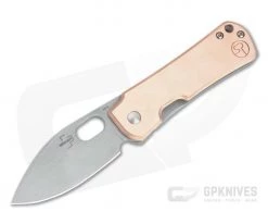 Boker Plus Gust Copper Acid Stonewashed D2 Stainless Steel Frame Lock Folder 01BO146