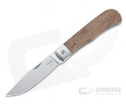Boker Plus Bonfire Trapper Satin D2 Bubinga Wood Liner Lock Front Flipper 01BO181