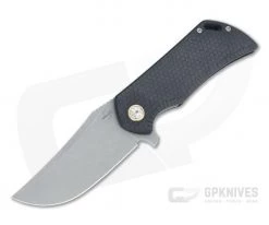 Boker Plus Golem Flipper Acid Stonewashed D2 Honeycomb Black G10 Folding Knife 01BO192