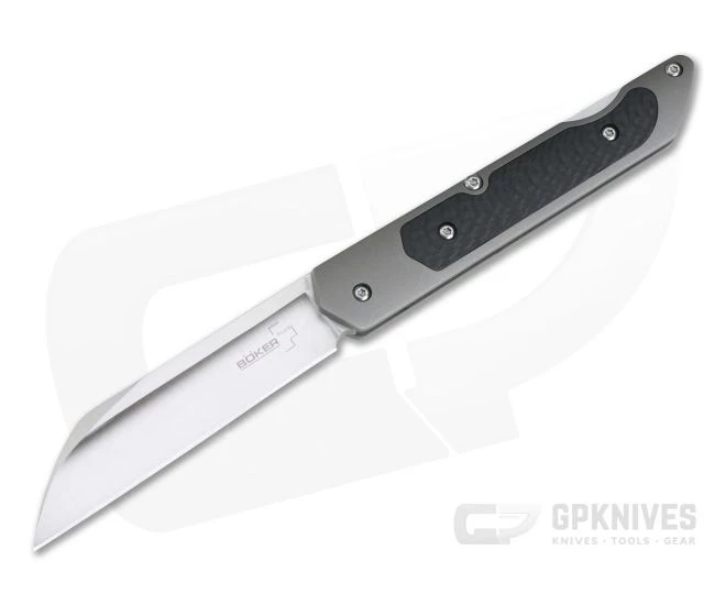Boker Plus Genios Carbon Fiber Inlaid Titanium Back Lock Folder 01BO247 3 Boker Plus Genios Carbon Fiber Inlaid Titanium Back Lock Folder 01BO247