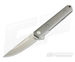 Boker Plus Mini Kwaiken Milled Titanium D2 Flipper 01BO267