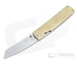 Boker Plus Tenshi Matsuno Satin VG10 Brass Liner Lock Folder 01BO328