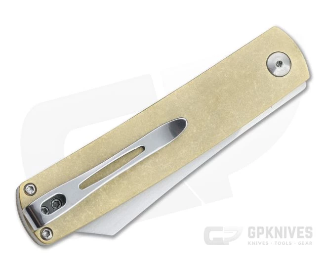 Boker Plus Tenshi Matsuno Satin VG10 Brass Liner Lock Folder 01BO328 4 Boker Plus Tenshi Matsuno Satin VG10 Brass Liner Lock Folder 01BO328 - Image 2