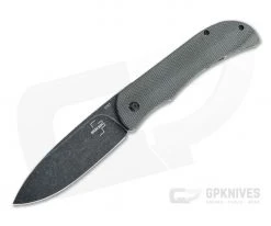 Boker Plus Exskelibur I Black Stonewashed D2 Green Micarta Frame Lock Front Flipper 01BO359