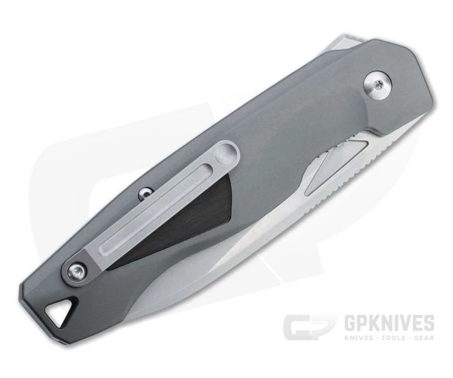 Boker Plus Aluma Flipper Manasherov Stonewashed D2 Gray Aluminum Folder 01BO463 4 Boker Plus Aluma Flipper Manasherov Stonewashed D2 Gray Aluminum Folder 01BO463 - Image 2