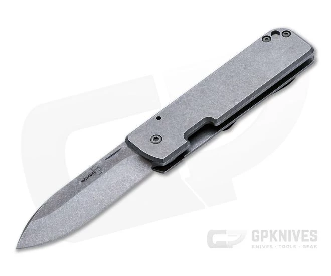Boker Plus Lancer 42 Steel Stonewashed D2 Frame Lock Folder 01BO464 4 Boker Plus Lancer 42 Steel Stonewashed D2 Frame Lock Folder 01BO464 - Image 2