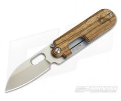 BlackFox Panchenko Bean Gen 2 Satin 440C Zebra Wood Slip Joint 719ZW