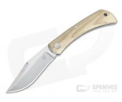 Fox Knives Libar Satin M390 Olive Wood Slip Joint Knife 582OL