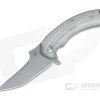 Fox Geco Bastinelli Stonewashed N690Co Green Canvas Micarta Titanium Frame Lock Flipper 01FX874 -EDC (Every Day Carry) Shop 01fx874