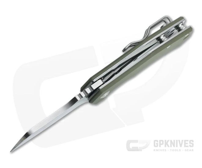 Fox Italicus M390 Sheepsfoot OD Green G10 Liner Lock Flipper 01FX894 5 Fox Italicus M390 Sheepsfoot OD Green G10 Liner Lock Flipper 01FX894 - Image 3