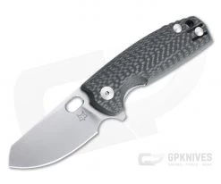 Fox Knives Baby Core Flipper Satin M390 Carbon Fiber Folder 01FX905