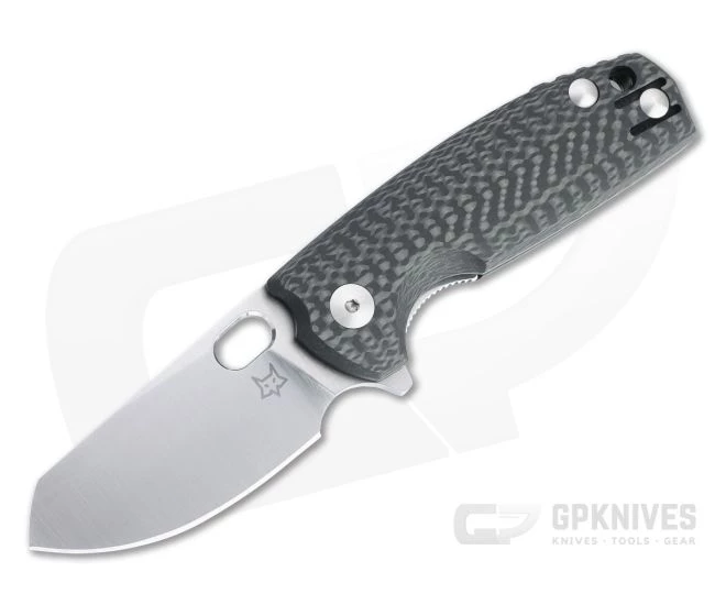 Fox Knives Baby Core Flipper Satin M390 Carbon Fiber Folder 01FX905 3 Fox Knives Baby Core Flipper Satin M390 Carbon Fiber Folder 01FX905