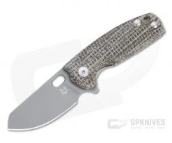 Fox Knives Baby Core Burlap Micarta Stonewashed M390 Flipper 01FX906