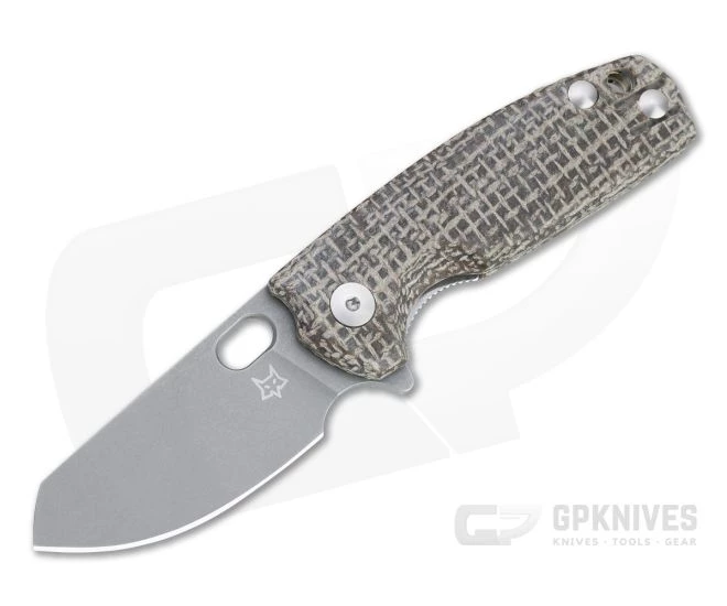 Fox Knives Baby Core Burlap Micarta Stonewashed M390 Flipper 01FX906 3 Fox Knives Baby Core Burlap Micarta Stonewashed M390 Flipper 01FX906