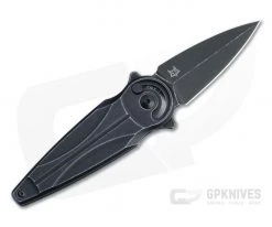Fox/Anarcnide Saturn Left Handed Radius Lock Black Stonewashed N690Co Aluminum Folder 01FX940