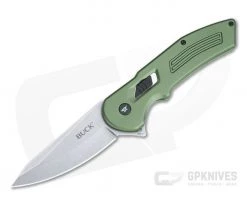 Buck 262 Hexam Assist Reverse Tanto OD Green Aluminum SUR Lock Flipper 0262ODS