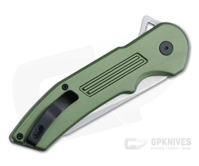 Buck 262 Hexam Assist Reverse Tanto OD Green Aluminum SUR Lock Flipper 0262ODS 4 Buck 262 Hexam Assist Reverse Tanto OD Green Aluminum SUR Lock Flipper 0262ODS - Image 2
