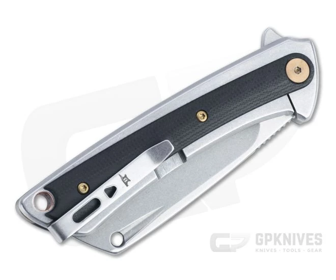 Buck 263 HiLine Cleaver Stonewashed D2 Black G10 Frame Lock Flipper 0263GYS 4 Buck 263 HiLine Cleaver Stonewashed D2 Black G10 Frame Lock Flipper 0263GYS - Image 2