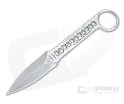 Boker Plus Voodoo Stonewashed 440C Double Edge Skeletonized Ring Knife 02BO070