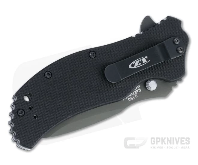 Zero Tolerance 0350 Black S30V Tritium Black G10 Assisted Flipper 0350TR 4 Zero Tolerance 0350 Black S30V Tritium Black G10 Assisted Flipper 0350TR - Image 2