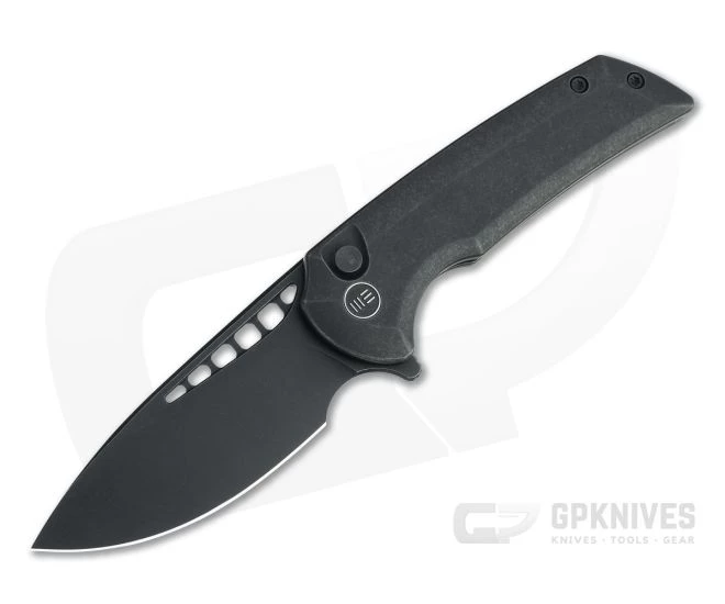 WE Knives x Ferrum Forge Mini Malice Black Stonewashed 20CV Button Lock Flipper WE054BL-1 3 WE Knives x Ferrum Forge Mini Malice Black Stonewashed 20CV Button Lock Flipper WE054BL-1