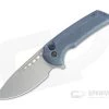 WE Knives x Ferrum Forge Mini Malice Blasted 20CV Stonewashed Blue Button Lock Flipper WE054BL-3