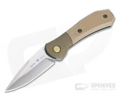 Buck 591 Paradigm Shift S35VN Brown G10 Bolster Lock Automatic Folding Knife 0591BRS