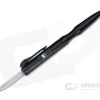 Boker Plus OTF Pen Satin D2 Black Aluminum Automatic Knife Ink Pen 06EX600