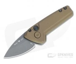 Buck Mini Deploy Automatic Tungsten Gray 154CM Burnt Bronze Aluminum Folder 0839BRS1