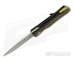 Buck Sprint Pro Brown Burlap Micarta Satin S30V Bearings Flipper 841BRS -EDC (Every Day Carry) Shop 0841brs 3