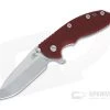 Hinderer XM-18 3.5" Stonewashed S45VN Spanto Red G10 Tri-Way Flipper 0961 -EDC (Every Day Carry) Shop 0961