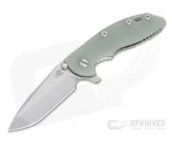 Hinderer XM-18 3.5" Stonewashed S45VN Spanto Jade G10 Tri-Way Flipper 0962