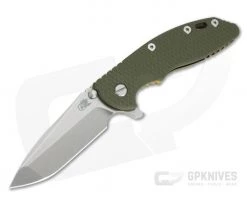 Hinderer XM-18 3.5" Stonewashed S45VN Spanto OD Green G10 Bronze Tri-Way Flipper 0974