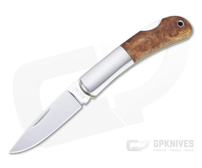 Moki Meek Polished AUS-8 Bolstered Quince Wood Lock Back Folder 102J 3 Moki Meek Polished AUS-8 Bolstered Quince Wood Lock Back Folder 102J